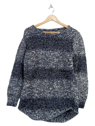 Leif Nelson Herren Pullover Meliert Blau Gr. M Casual Freizeit Langarm