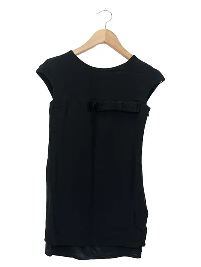 RED VALENTINO Damen Etuikleid Gr. 40/L Schwarz Elegant Klassisch