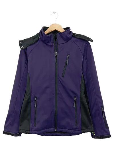 CRIVIT Damen Softshelljacke Outdoorjacke Gr. 36 Lila Sportlich