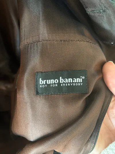 Bruno Banani Herren Anzugweste Gr. L/50 Grau Nadelstreifen Klassisch