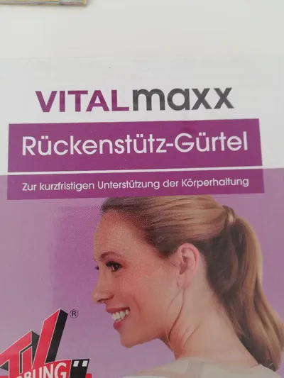 VITALmaxx Rückenstütz-Gürtel Rücken Bandage Gr. L/XL Haltungskorrektur