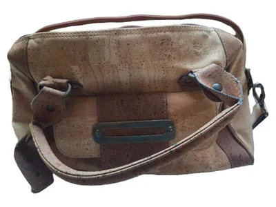 ARTELUSA Damen Kosmetiktasche Kork Braun Casual Umhängetasche Handtasche