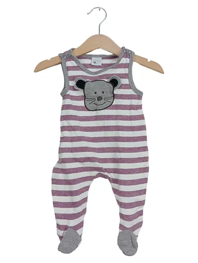 LITTLE Baby Body Strampler Maus Gr. 62 Mehrfarbig Baumwolle