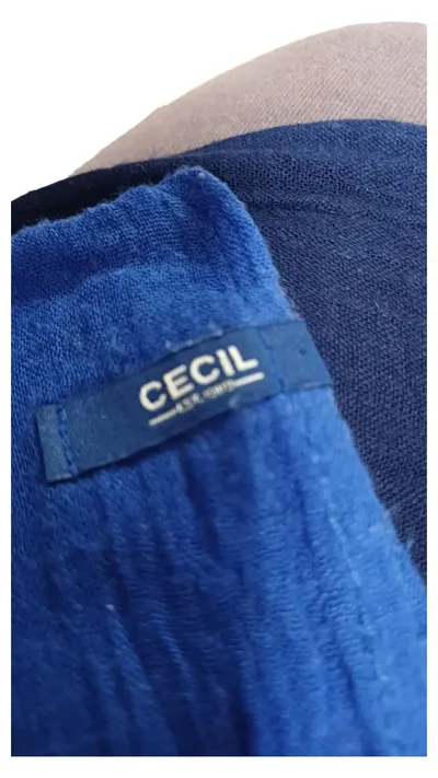 CECIL Damen Loop Schal Schlauchschal Blau Farbverlauf Baumwolle 152x47 cm