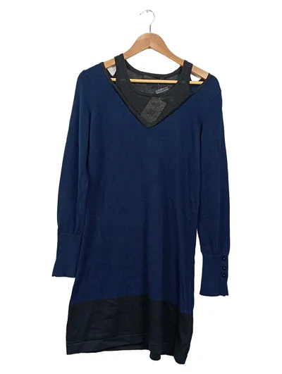 TREND BY CAPTAIN TORTUE Damen Freizeitkleid Gr. 38 Blau Casual