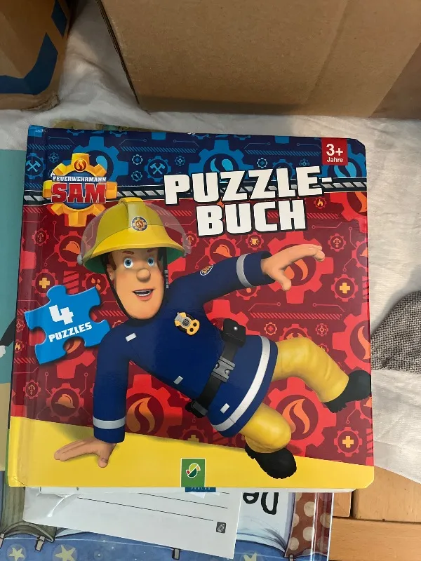 FEUERWEHRMANN SAM Puzzlebuch Activity Buch Kinder FSC Neu 1