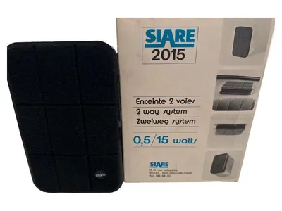SIARE 2015 Regallautsprecher 2-Wege System 0,5/15 Watt Schwarz