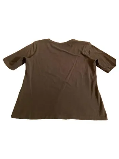 Betty Barclay Damen T-Shirt Gr. 40 Oliv Herz Strass Spitze