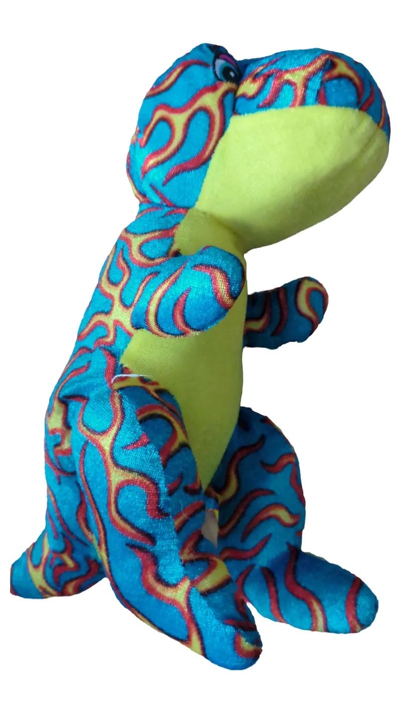 Flo's Toys Dinosaurier Kuscheltier Plüschtier Mehrfarbig Farbenfroh 28cm 1