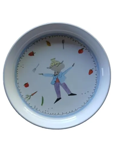 IKEA FABLER Kinderteller Kochmotiv Mehrfarbig Kunststoff Casual