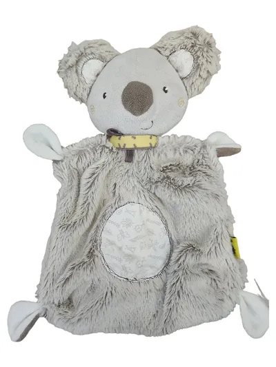 Fehn Bär Schmusetuch Florales Muster Grau Polyester Baby Kinder