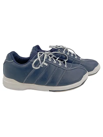 Etonic Damen Sneaker Sportschuhe Blau Gr. 38 Schnürung Leder-Optik