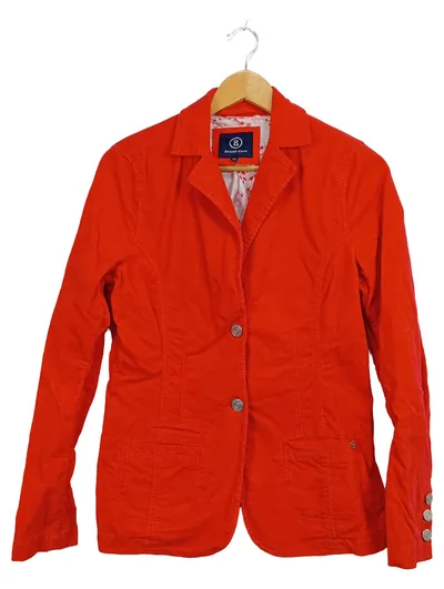 Bogner Jeans Blazer Damen Orange Gr. 38 Baumwolle Casual Freizeit Jacke