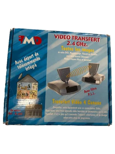 FMD Video Transfert 2.4 GHz Wireless AV Sender Empfänger 4 Kanäle Silber