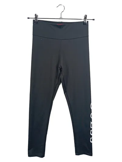 GUESS Damen Sport Leggings Schwarz Logo Print Gr. S 36 Fitness