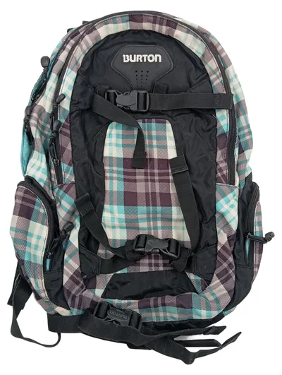 Burton Rucksack Herren Kariert Mehrfarbig Groß Polyester Freizeit Sportlich