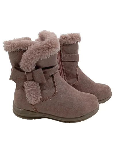 Tortuga Kinder Schneestiefel Rosa Gr. 22 Stiefel mit Fellbesatz Schleife