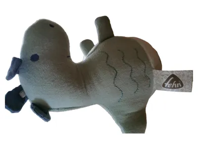 Fehn Baby Kuscheltier Drache Grün Stofftier Schmusetier Plüschtier