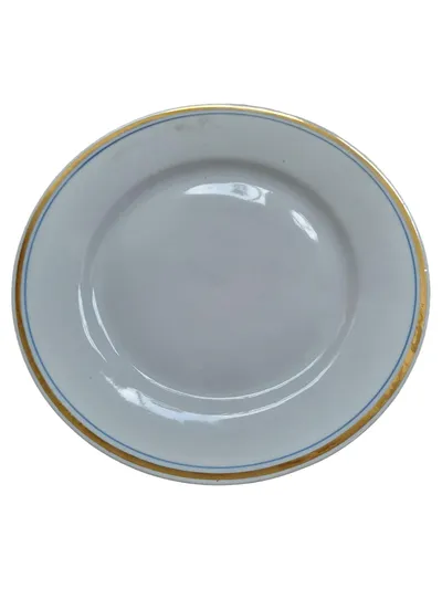 KAHLA Essteller Weiß Porzellan Klassisch 18cm Teller mit Goldrand