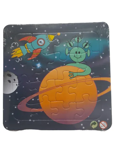 Kinder Weltraum Puzzle Rakete Alien Planet 16 Teile Lernspielzeug