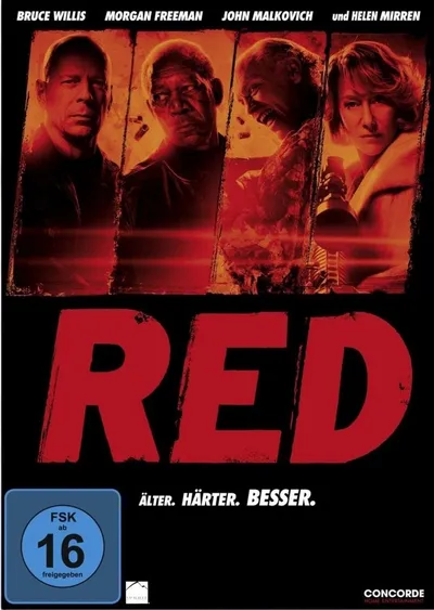 RED - Älter. Härter. Besser. Actionfilm DVD Bruce Willis Morgan Freeman FSK 16