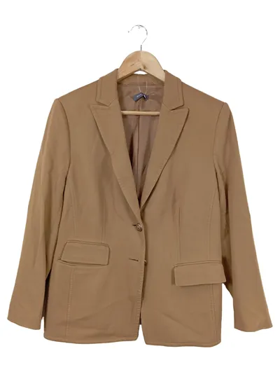 BASLER Damen Blazer Business Beige Gr. 42/XL Eleganter Sakko Viskose