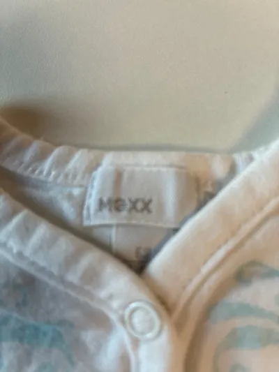 MEXX Baby Body Mädchen Gr. 68 Langarm Weiß Schleife Stickerei