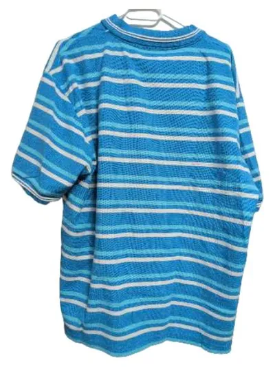 Lonsdale Herren Poloshirt Gr. XXL Blau Gestreift Kurzarm Casual