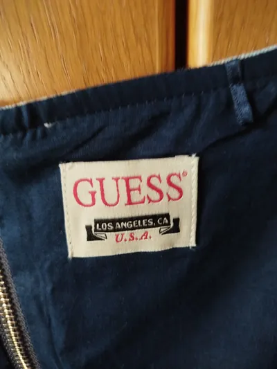 GUESS Damen Trägerkleid Blumenmuster Blau Gr. S/36 Vintage Floral