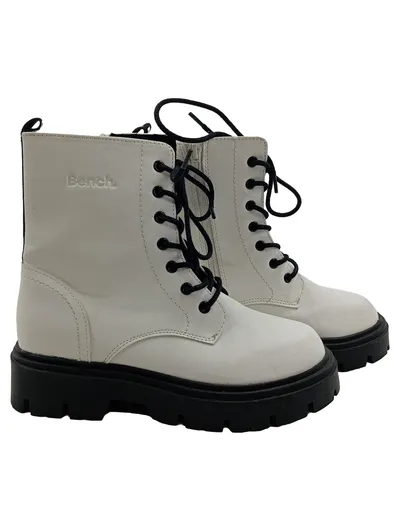 Bench. Schnürstiefel Stiefel Weiß Gr. 35 Kinder Casual