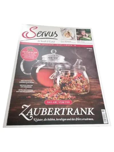 Servus in Stadt & Land Zeitschrift November - Zaubertrank Kräuter Tee