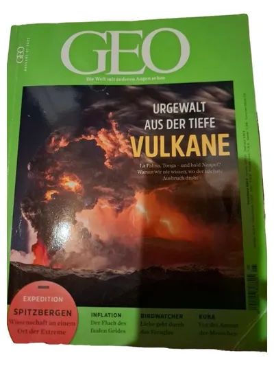 GEO Zeitschrift August 2022 Vulkane Urgewalt Natur Expeditionen La Palma Tonga