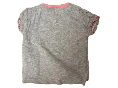 Liegelind Baby Mädchen T-Shirt Wonderful View Gr. 74 Grau Rosa
