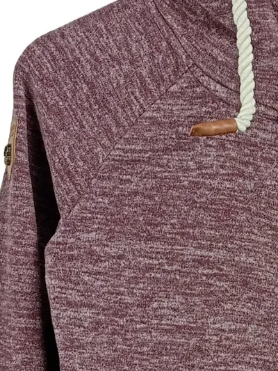 Naketano Sweatjacke Damen Lila Meliert Kapuze Reißverschluss Gr. S