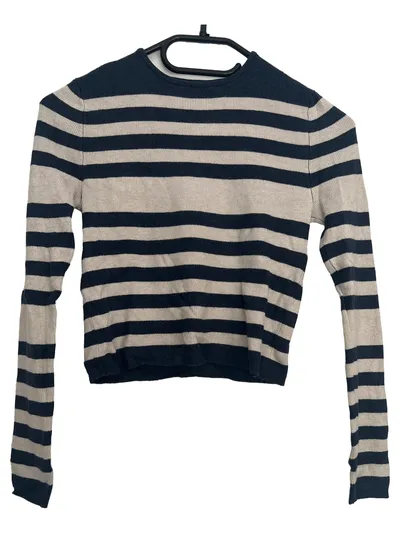 MNG Damen Pullover gestreift Blau Gr. 36/S Casual