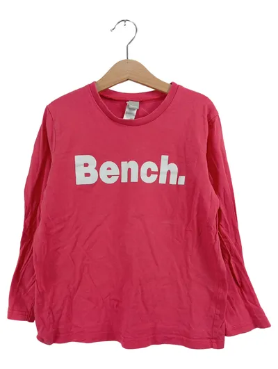 Bench. Kinder Langarmshirt Gr. 134, 140 Pink Logo-Print Casual