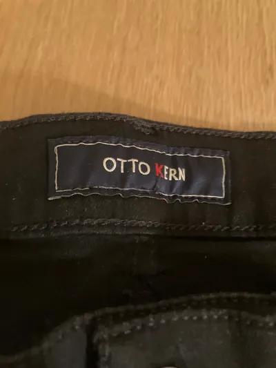 Otto Kern Herren Jeans Regular Fit Stretch Schwarz W27 L31