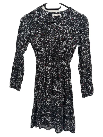 Garcia Sommerkleid Kinder Gr. 158 Schwarz Abstrakt Viskose Freizeit