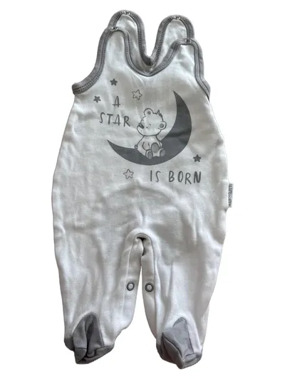 Baby Sweets Baby Body Strampler Gr. 56 Weiß Bär Sterne Baumwolle
