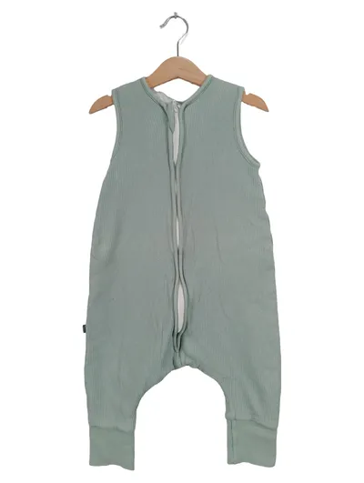 Emma & Noah Baby Schlafsack mit Beinen Gr. 80 2.5 TOG Bio-Baumwolle Grün