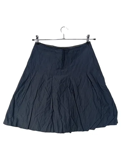 Comma Damen A-Linienrock Faltenrock Gr. 34/XS Blau Baumwolle