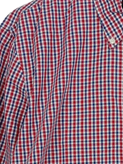 LERROS Herren Freizeithemd kariert Gr. XL rot blau weiß Baumwolle
