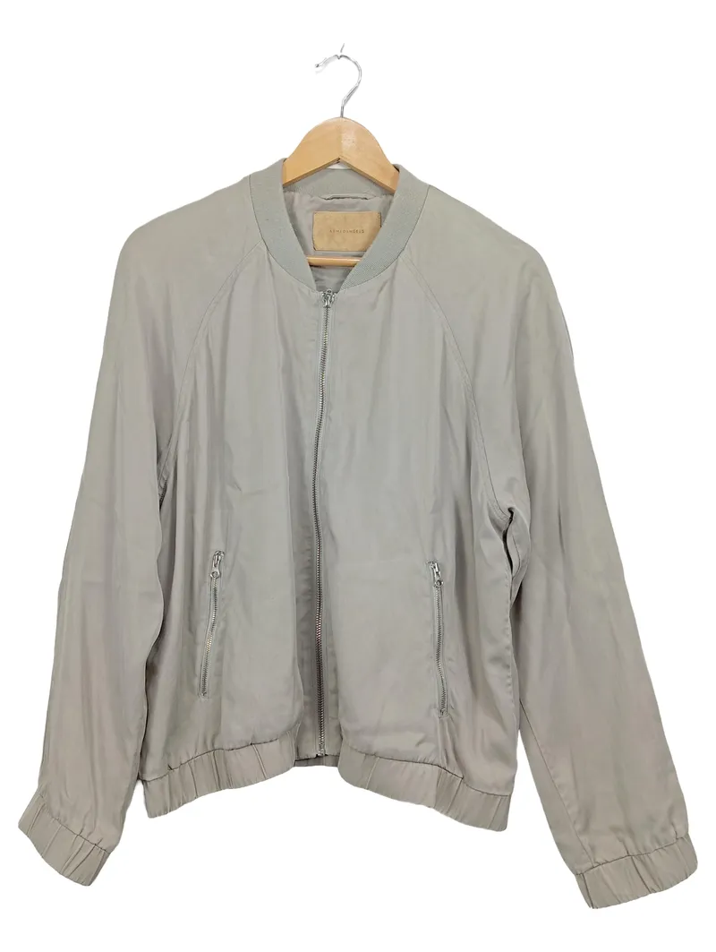 ARMEDANGELS Bomberjacke Herren Grau Casual Freizeit Gr. XL Lyocell 2