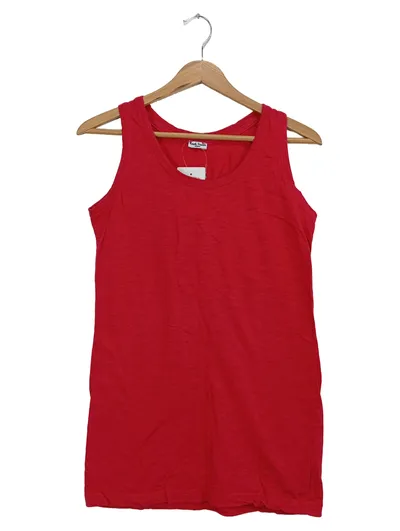 MUNICH FREEDOM Damen Top Gr. 38/M Rot Casual Baumwolle Tanktop