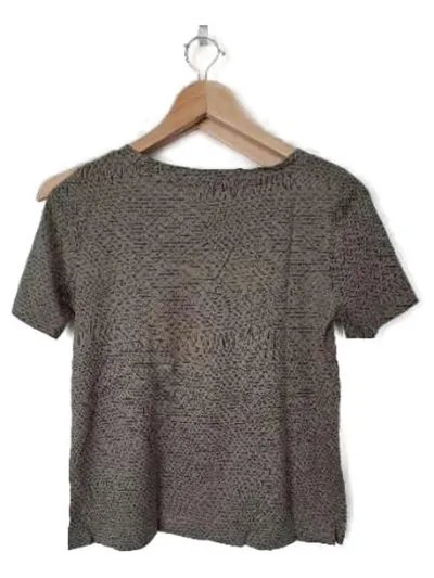 UNIQLO SPRZ NY Gego MoMA Damen T-Shirt Gr. S Oliv Geometrisch