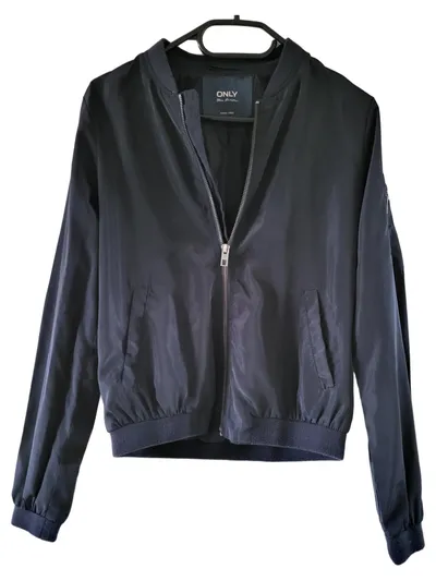 ONLY Damen Blouson Jacke XS Schwarz Casual Frühjahr/Sommer