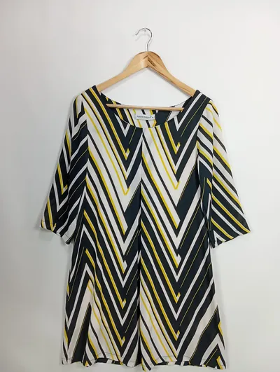 RINASCIMENTO Damen Freizeitkleid Gr. 38/M Mehrfarbig Grafisch Elegant