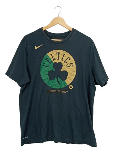 Nike Boston Celtics Herren T-Shirt NBA Dri-Fit Fanshirt Grün Gr. XL