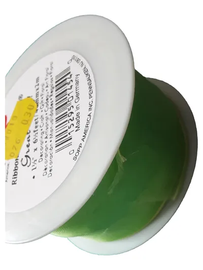 SOPP Great Ribbon Geschenkband Grün 1½" x 6½ feet 40mm x 2m Deko