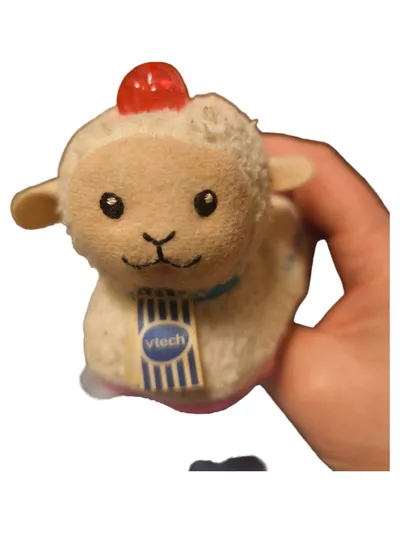 VTech Schöntraud Schaf Stofftier Nachziehspielzeug mit Rollen Beige 11cm